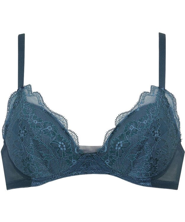 Wing 【マッチミーブラ　ノンワイヤー】 きれいなバストシルエット 快適なつけごこち S~3L KB2071 ウイング／ワコール グレイッシュブルー