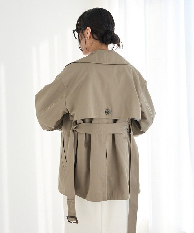 CRAFT STANDARD BOUTIQUE ワイドカフスミディトレンチコート Khaki
