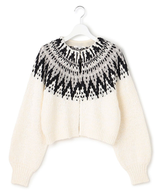 23区 L 【SLOW/一部店舗限定】ジャカード カーディガン ホワイト系5