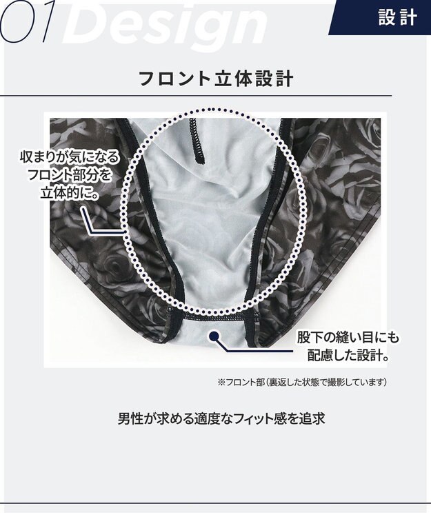 WACOAL MEN ブリーフ 【ハナコトバパンツ】 フロント立体設計 誕生日 記念日 前閉じ 下着 メンズ GF2221 /ブロス バイ ワコールメン ブラック