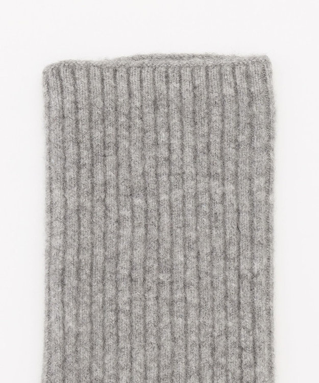 UNFILO ふわふわニット アームウォーマー グレー