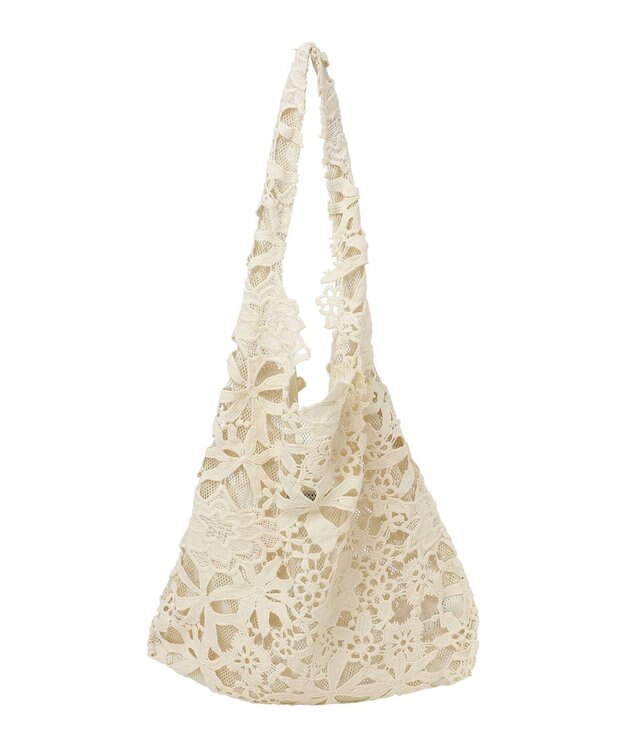 earth music&ecology レースバッグ Ivory