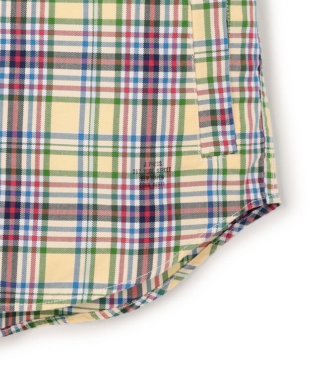 J.PRESS MEN オックスフォードマルチカラーチェック シャツブルゾン イエロー系3