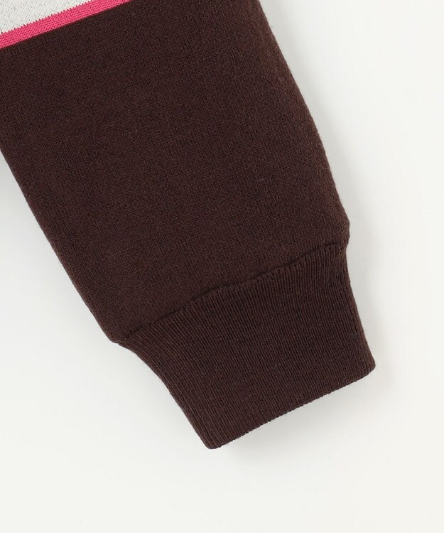 23区GOLF 【WOMEN】リバーシブルニットブルゾン ダークブラウン系2