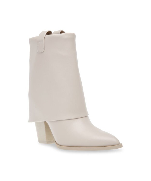 STEVE MADDEN 【non-no11月号掲載】LARK カバーショートブーツ アイボリー