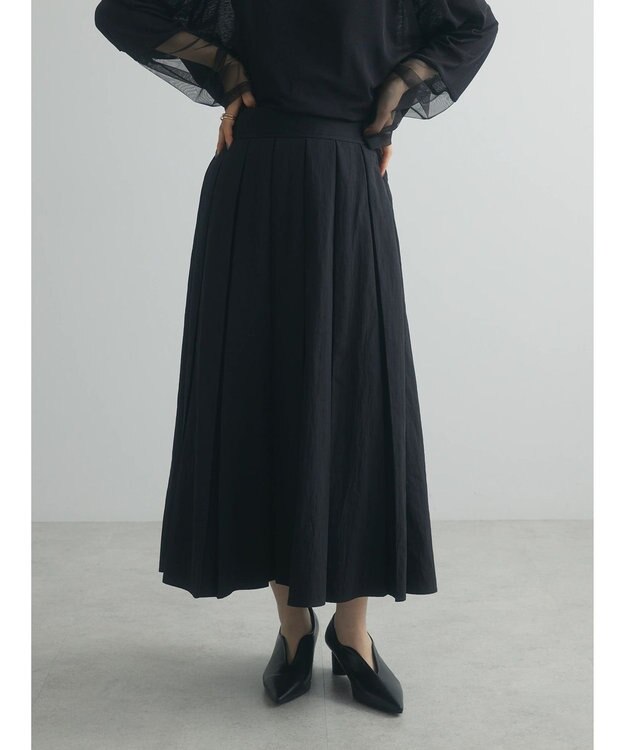 Green Parks armonia．フレアスカート Black