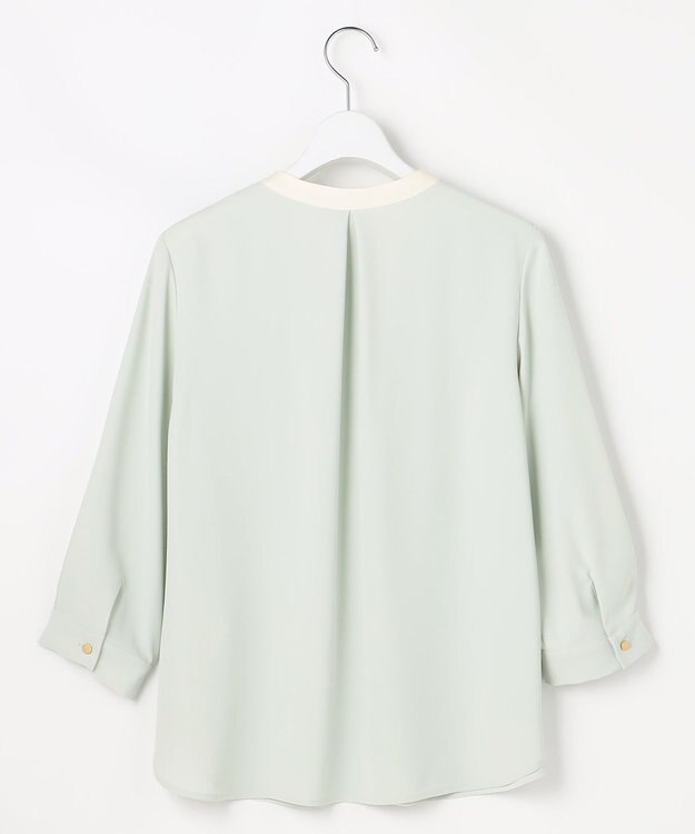 ANY SIS L ボウタイツイル ブラウス ミント