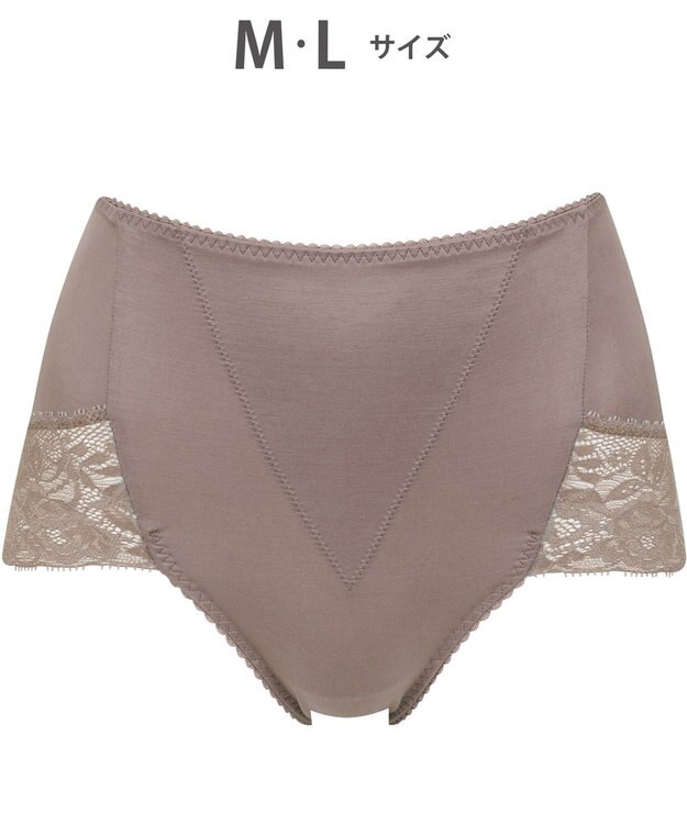 WACOAL 【美ショーツ】 はきこみ丈ふかめ おなか押さえ設計 オーガニックコットン混素材(本体) レディース PPG185 /ワコール ブラウン