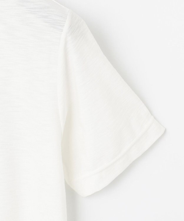 JOSEPH ABBOUD MOUNTAIN 【UNISEX】スラブリーフプリント Tシャツ ホワイト系