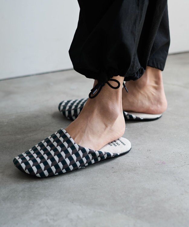 LOOM&SPOOL GeoVisソフトスリッパ グリーン