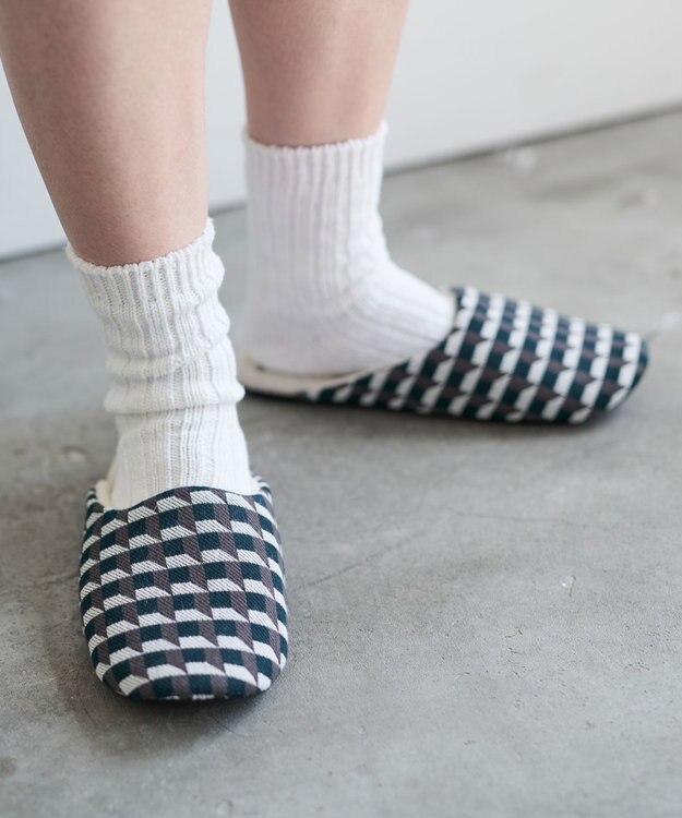 LOOM&SPOOL GeoVisソフトスリッパ グリーン