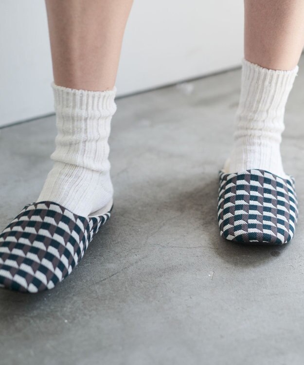 LOOM&SPOOL GeoVisソフトスリッパ グリーン