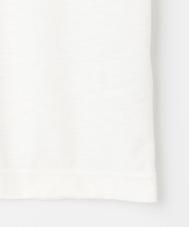 JOSEPH ABBOUD MOUNTAIN 【UNISEX】スラブリーフプリント Tシャツ ホワイト系