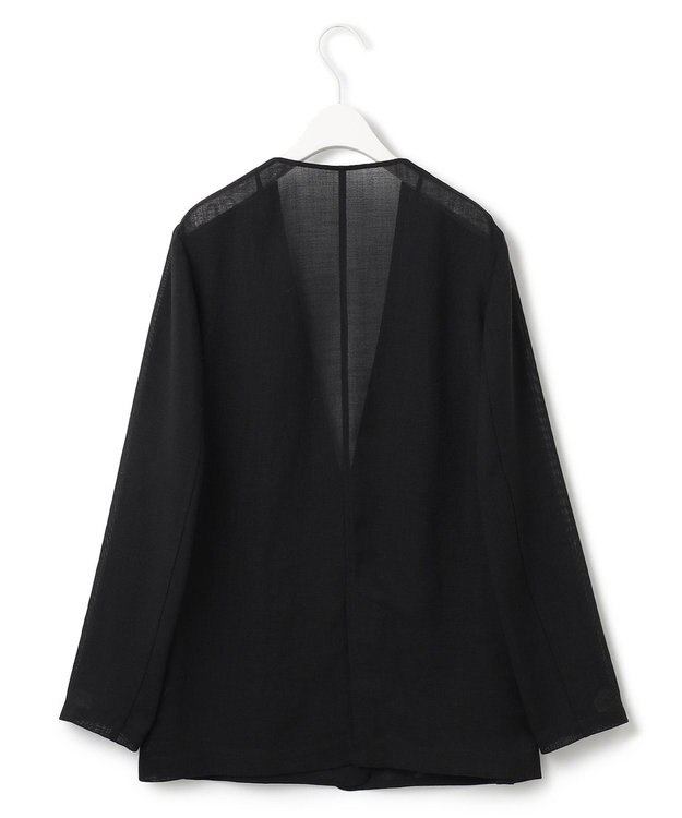 ICB L 【一部カラーのみ接触冷感・洗える】UnleashLite ノーカラージャケット ブラックメッシュ系