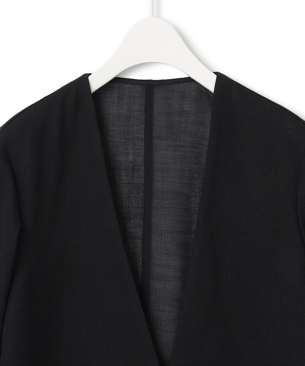 ICB 【一部カラーのみ接触冷感・洗える】UnleashLite ノーカラージャケット ブラックメッシュ系