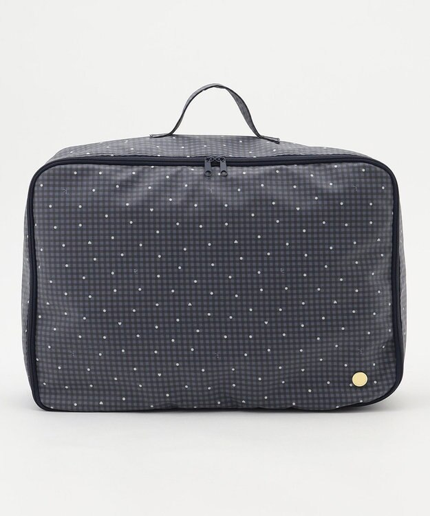 組曲 KIDS gingham K heart トラベルバッグL ネイビー系5