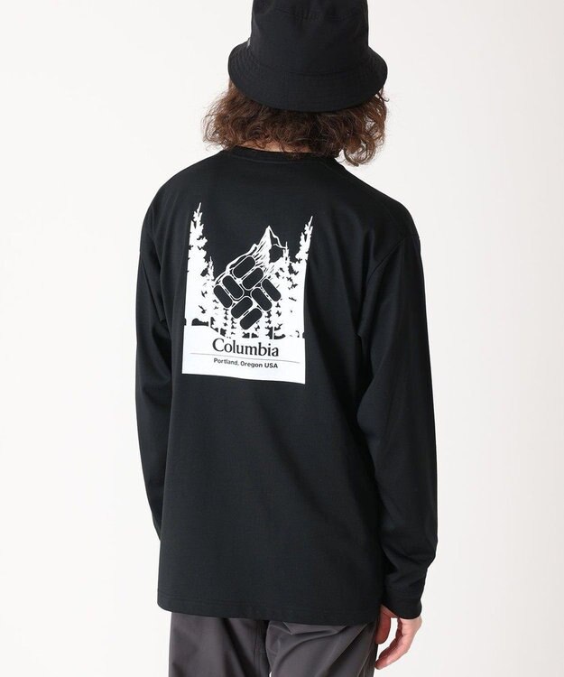 Columbia Columbia/ アーバンハイクグラフィックロングスリーブTシャツ /コロンビア Black、 Logo Back Print