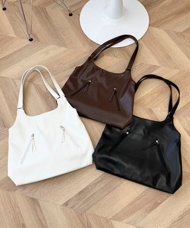 WEGO トライアングルトート ブラウン