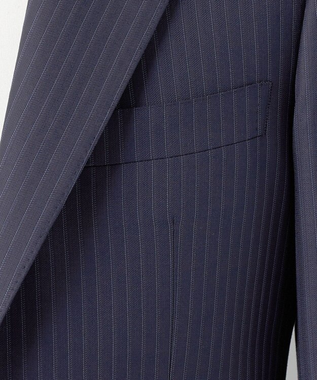 GOTAIRIKU 【Loro Piana Fabric】365 通年スーツ(ネイビー×ストライプ) ネイビー系1