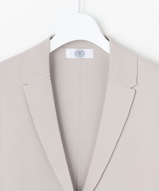 J.PRESS LADIES VIGODA テーラード ニット ジャケット グレージュ系