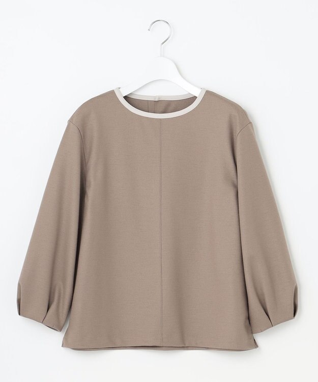 J.PRESS LADIES L 【イージーケア】ウールスムースジャージー カットソー ベージュ系