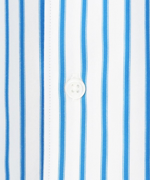 J.PRESS MEN 【J.PRESS ORIGINALS】SUVIN TYPEWRITER JERSEY 46G STRIPE SHIRT / JAPAN MADE サックスブルー系1