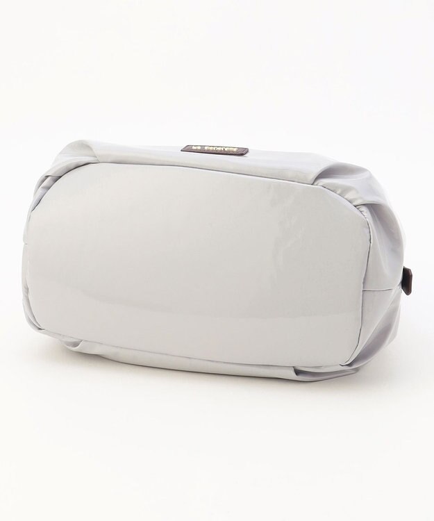 LA BAGAGERIE ソフトエナメル2WAYハンドバッグ Mサイズ ライトグレー