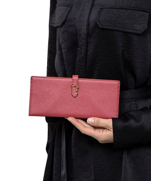 LANVIN en Bleu リュバン 薄マチ長財布 ピンク