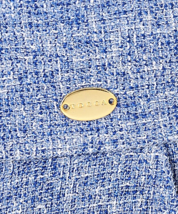 TOCCA 【洗える】MIST TWEED パンツ ブルー系5