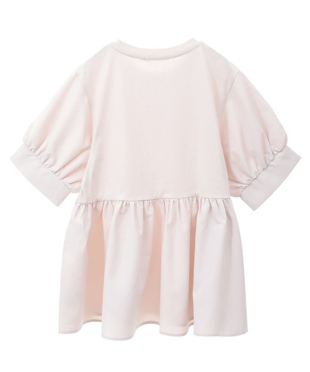 AMERICAN HOLIC 異素材切替ペプラムプルオーバー Light Beige