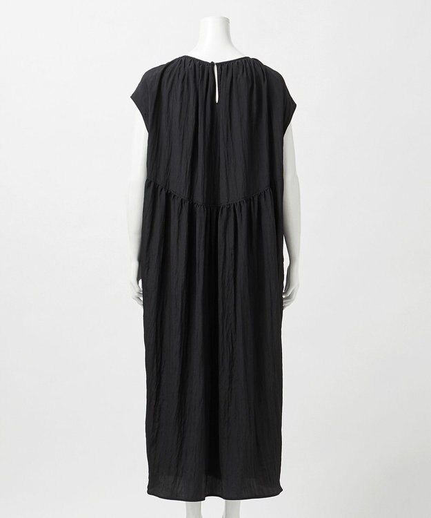 23区 L 【GOLD LABEL】シルクワッシャー ワンピース ブラック系