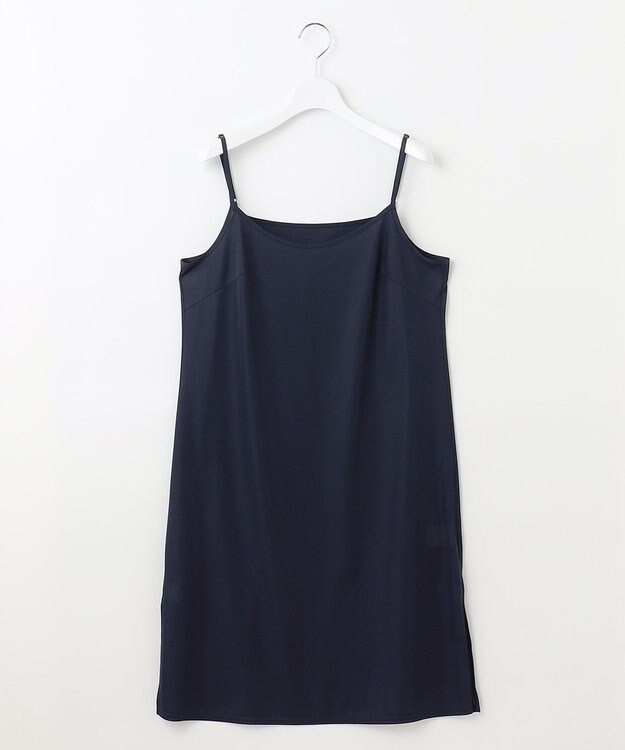 自由区 【XSサイズ～/洗える】フローイングドットプリント ワンピース ネイビー系5