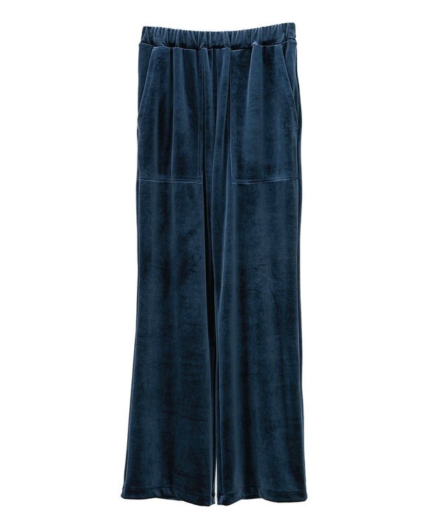 AMERICAN HOLIC ベイカーベロアパンツ Navy