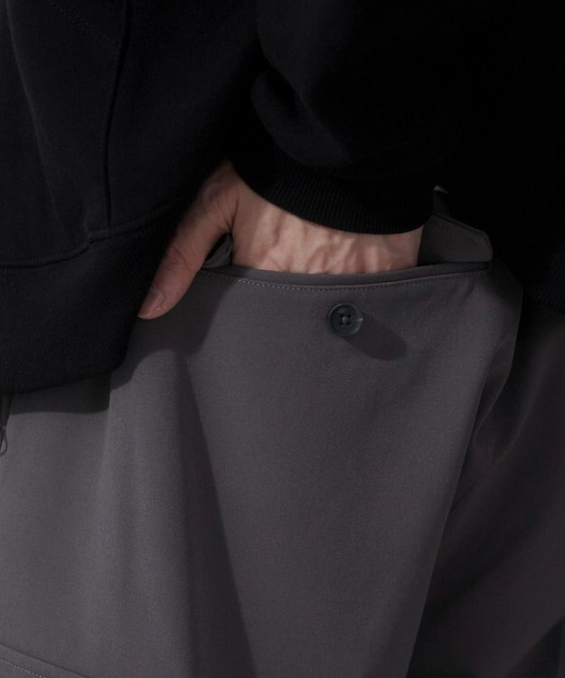 WEGO 【ウエストゴム】スーパーバギーカーゴスラックス ダークグレー