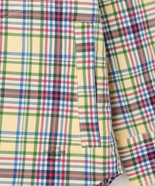 J.PRESS MEN オックスフォードマルチカラーチェック シャツブルゾン イエロー系3