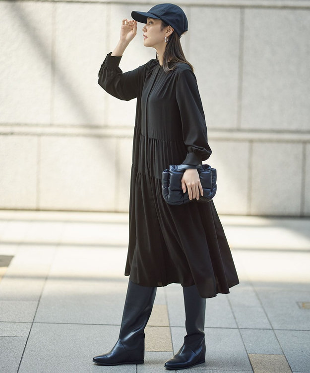 シルキータッチティアード ドレス【自由区】