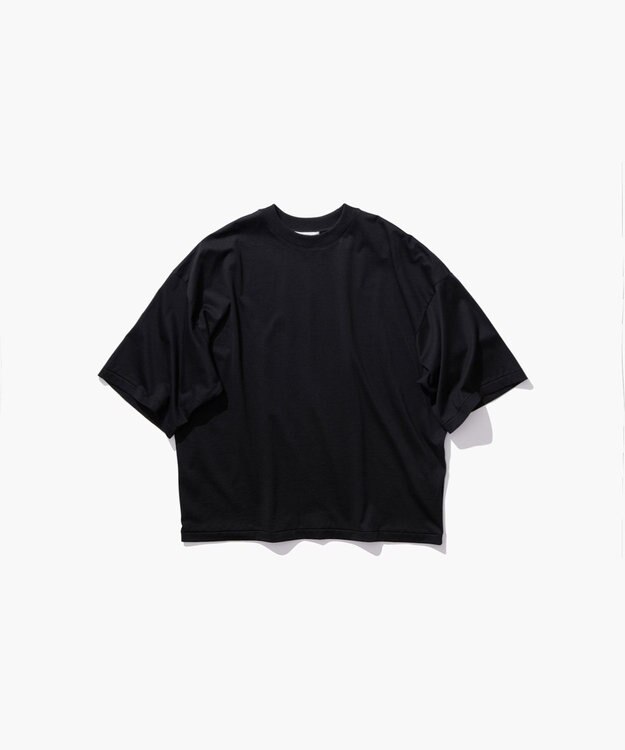 ATON SUVIN 60/2 | ワイドスリーブＴシャツ BLACK