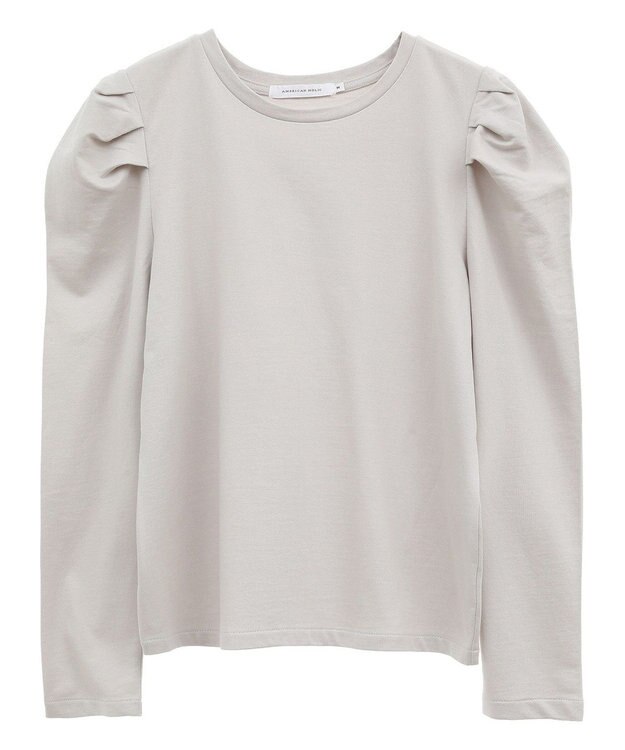 AMERICAN HOLIC ミニ裏毛ショルダータックプルオーバー Light Gray