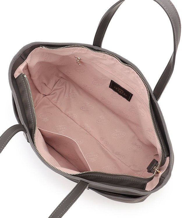 TOCCA  T-LETTERA NYLON BAG ナイロンバッグ【A4サイズ対応】 ライトグレー系