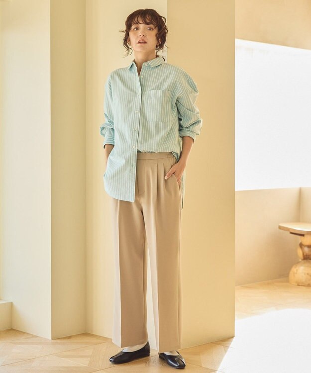 AMERICAN HOLIC 美・美・美Ｗクロスストレッチスラックスパンツ Beige