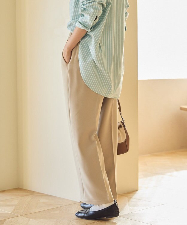 AMERICAN HOLIC 美・美・美Ｗクロスストレッチスラックスパンツ Beige