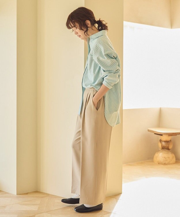 AMERICAN HOLIC 美・美・美Ｗクロスストレッチスラックスパンツ Beige