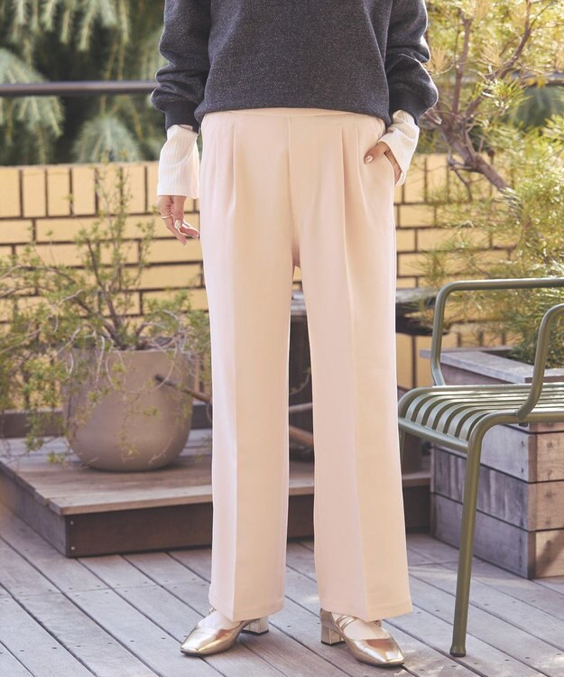 AMERICAN HOLIC 美・美・美Ｗクロスストレッチスラックスパンツ Light Pink