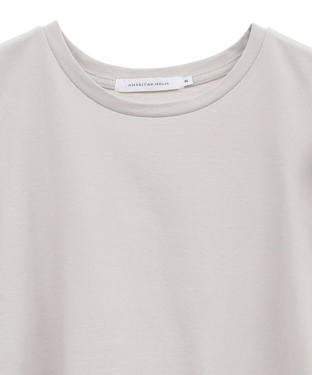 AMERICAN HOLIC ミニ裏毛ショルダータックプルオーバー Light Gray
