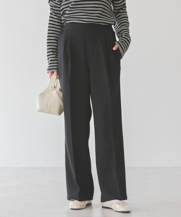 AMERICAN HOLIC 美・美・美Ｗクロスストレッチスラックスパンツ Black