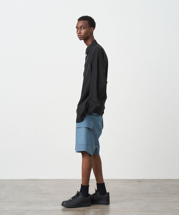 ATON HIGH STRETCH NYLON | カーゴショーツ - UNISEX LIGHT BLUE