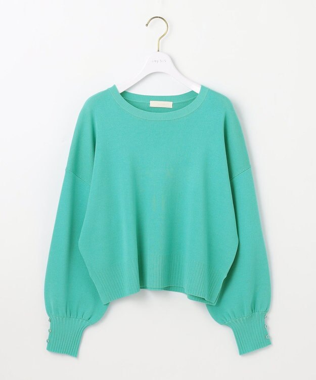 ANY SIS 【花粉対策】ドルマン ニット エメラルドグリーン