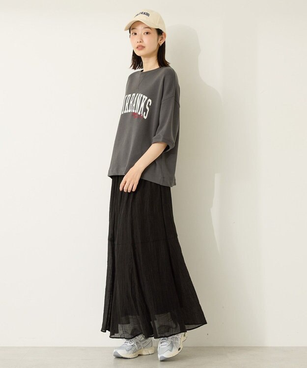 AMERICAN HOLIC アソートロゴルーズドルマンプルオーバー Charcoal Gray