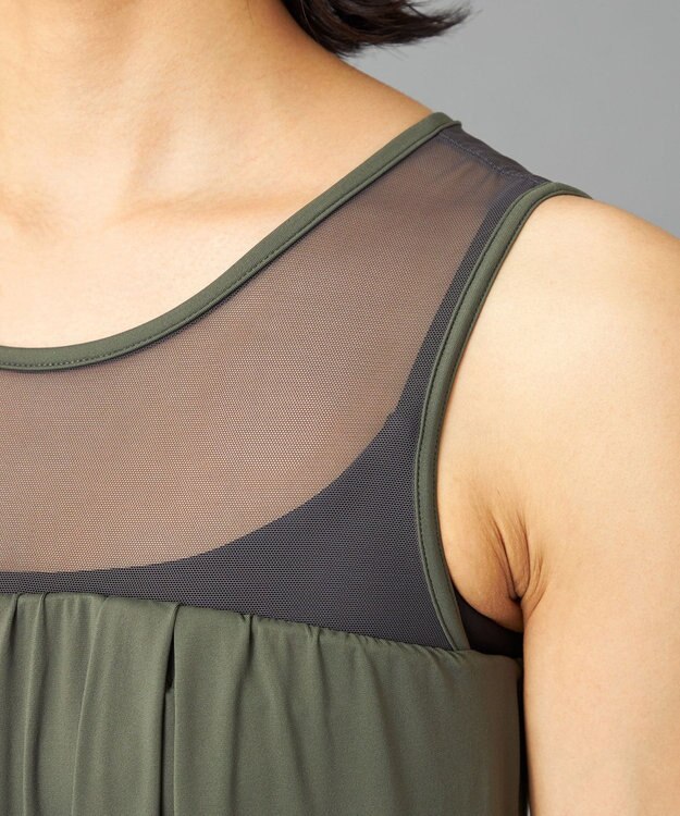 Chacott Chacott BALANCE メッシュコンビオールインワン カーキ