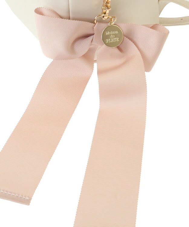 Maison de FLEUR リボンMリュック Ivory